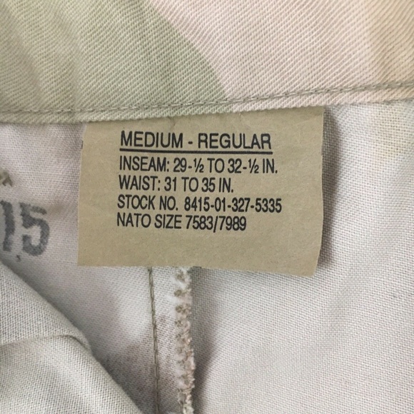 Brown Desert Camouflage Jacket Pants Medium - Picture 6 of 8